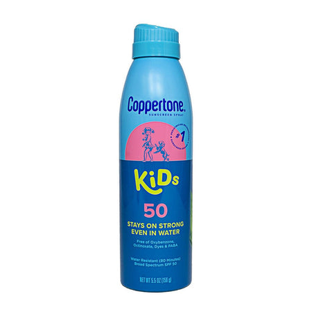 Coppertone Kids Sunscreen Spray SPF 50 - 5.5 oz. - All Travel Sizes
