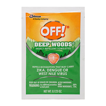 Off Deep Woods Insect Repellent Towelettes - Pack of 1 Foil Packet