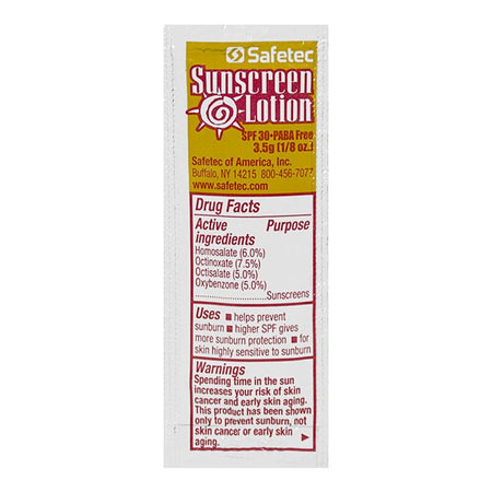 Safetec PABA Free Sunscreen Lotion SPF 30 - 3.5 g - All Travel Sizes