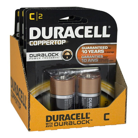 Duracell Coppertop C Batteries - Card of 2 - All Travel Sizes