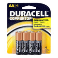 Duracell Coppertop AA Batteries Card of 4 - All Travel Sizes