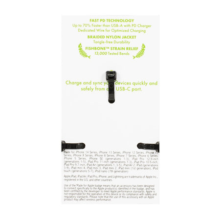 Hottips USB - C to Lightning Connector - 4 ft. - All Travel Sizes