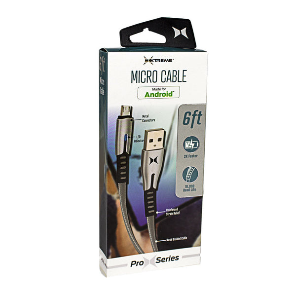 DBW - Xtreme Micro Sync & Charge USB Cable - 6 ft.