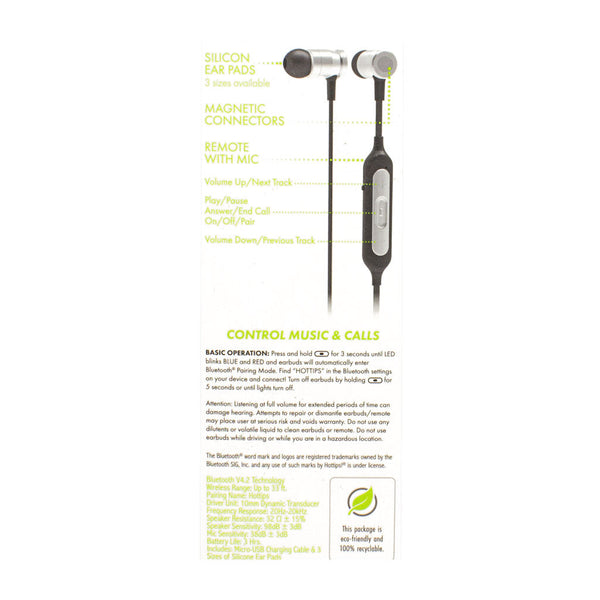 Hottips Wireless Bluetooth Earbuds with Remote & Mic