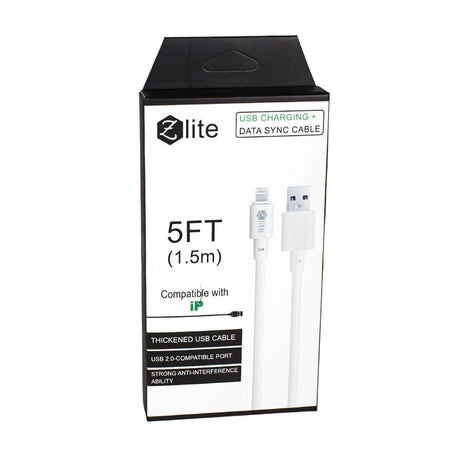 Zlite iPhone Charging Cable - 5 ft. - All Travel Sizes