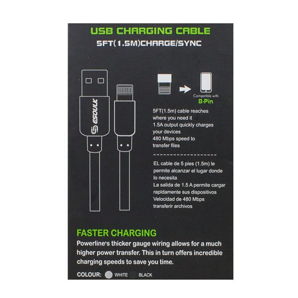 Esoulk iPhone  Charging Cable - 5 ft.