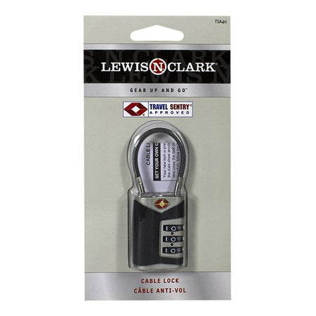 DBW - Lewis N. Clark T.S.A. Approved Cable Luggage Lock - All Travel Sizes