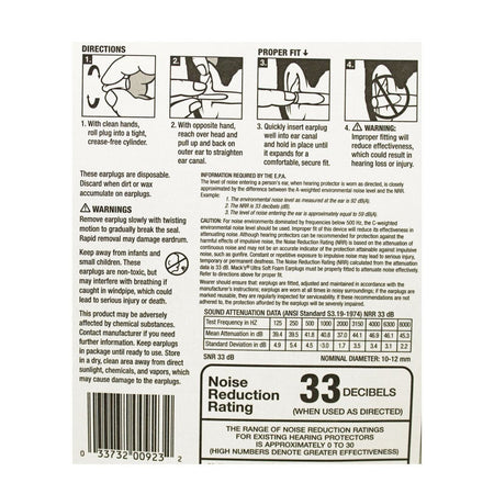 Mack's Ultra Soft Foam Earplugs - 3 Pairs - All Travel Sizes