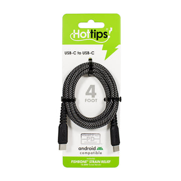 Hottips USB Type-C to USB Type-C Connector 4 ft.