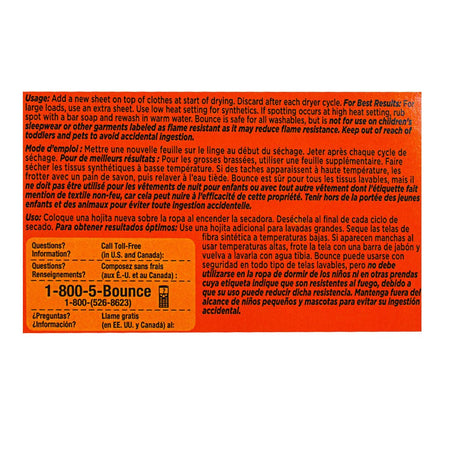 Bounce Fabric Softener Sheets - Box of 2 - All Travel Sizes