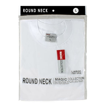 Men's White T-shirts Size L - Pack of 1 - All Travel Sizes