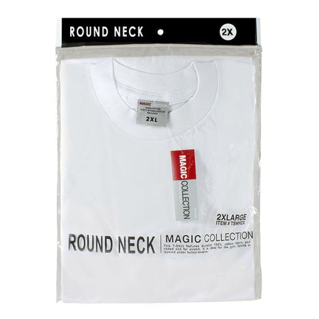 Men's White T-shirts - Size 2X - Pack of 1 - All Travel Sizes