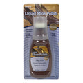 A bottle of Allary brown liquid shoe polish in packaging, designed for shining and protecting leather shoes.