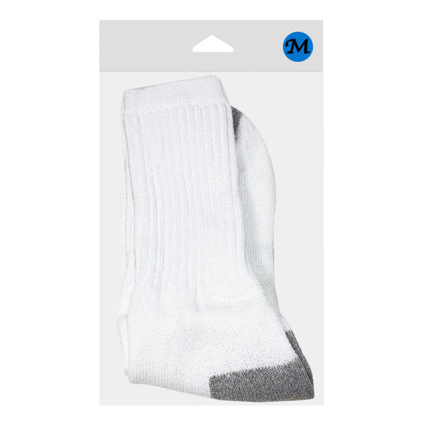 Men's Crew Sport Socks item #82438 - is 1 pair individually bagged and hangable. Item #82438-00 is a bulk bag of 12 pairs (not individually bagged or hangable)