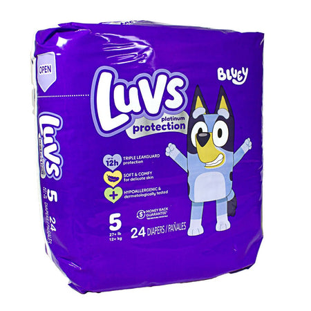 Luvs Platinum Diapers Size 5 - 24 ct. - All Travel Sizes