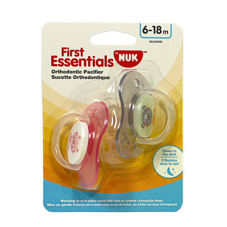 First Essentials by NUK Comfort Fit Pacifier Size 2 - Pack of 2 - All Travel Sizes