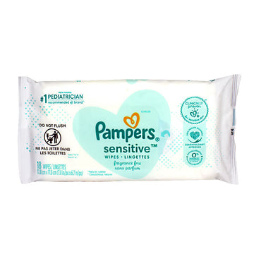 Pampers Sensitive Baby Wipes - Pack of 18