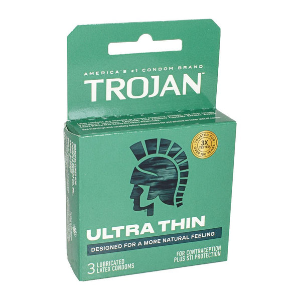 Wholesale Trojan Ultra Thin Premium Lubricant - Box of 3 All Travel Sizes Wholesale Trojan Ultra Thin Premium Lubricant - Box of 3 All Travel Sizes
