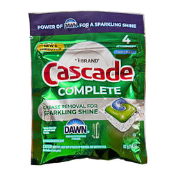 Cascade Complete Dishwasher Detergent, 4 Count