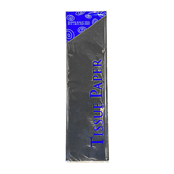 Tissue Paper, Black- 10 sheets