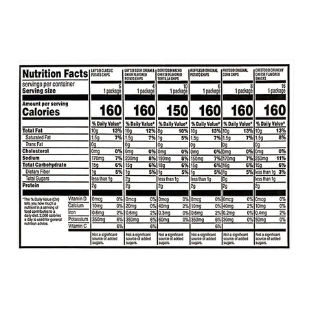 Frito - Lay Flavor Mix Chips & Snacks Variety Pack - All Travel Sizes