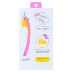 Billie Malibu Starter Kit Women Razor - 2, 5 - Blade Refills & Magnetic Holder - All Travel Sizes