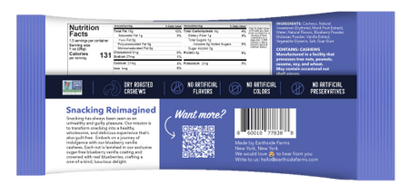Earthside Farms Blueberry Vanilla Cashews - 1.5 oz - All Travel Sizes