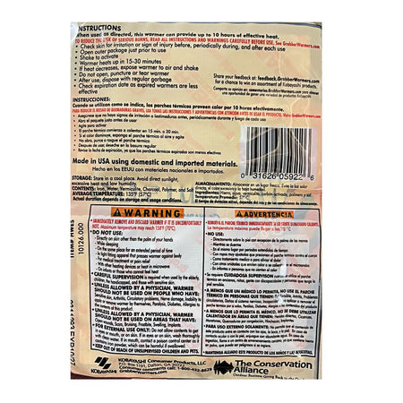 Grabber Hand Warmers - 1 Pair - All Travel Sizes