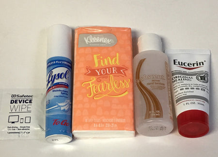 COVID 19 - Go to Work/Store Sanitizing & Care Kit with Lysol To Go, 5 items - All Travel Sizes