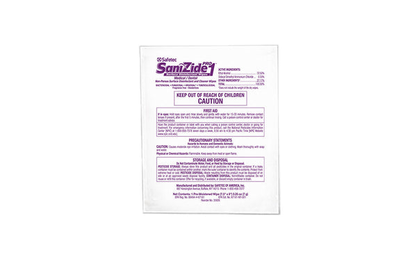 Safetec Sani-Zide Pro Wipe (Individually wrapped)