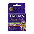 Trojan Condoms Pleasure Pack - Box of 3 - All Travel Sizes