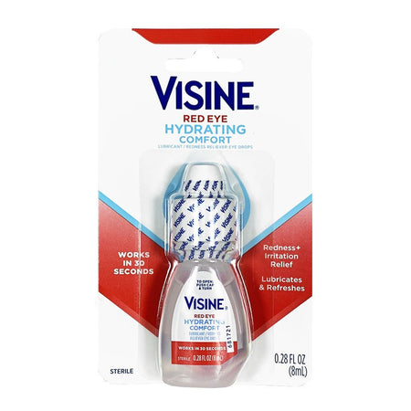 Visine Red Eye Hydrating Comfort Drops - 0.28 oz. - All Travel Sizes