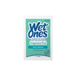 Wet Ones Sensitive Skin Single Wipes - Pack of 1