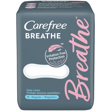 zzDISCONTINUED Carefree Breathe Regular Liners - Pack of 16