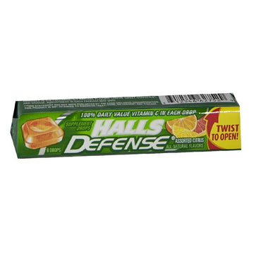 Halls Defense Vitamin C Drops - Stick of 9 Drops