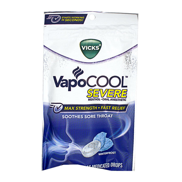 Vick's VapoCOOL Medicated Drops - Pack of 18