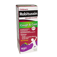 zzDISCONTINUED Robitussin Children Cough & Cold Grape Flavor - 4 oz.
