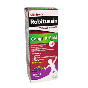 zzDISCONTINUED Robitussin Children Cough & Cold Grape Flavor - 4 oz.