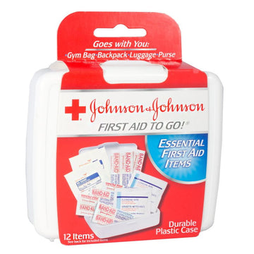 Johnson & Johnson First Aid Kit - 12 Piece Kit