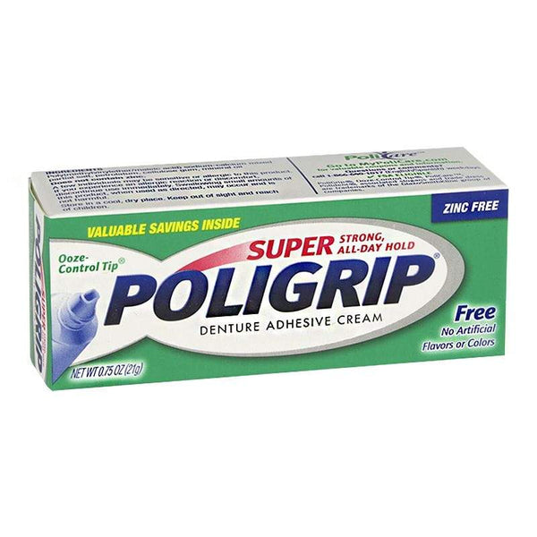 Super Poligrip Denture Adhesive Cream - 0.75 oz.