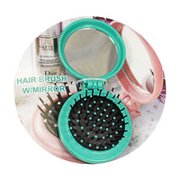 Pop-Up Hair Brush with Mirror