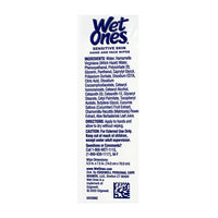 Wet Ones Sensitive Skin Hands & Face Wipes - Pack of 20