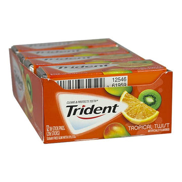zzDISCONTINUED Trident Tropical Twist Gum - 14 Sticks