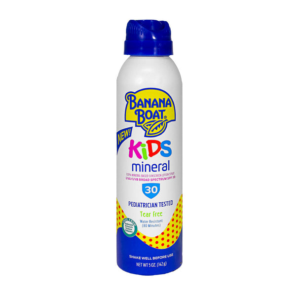 zzDISCONTINUED -  Banana Boat Kids Mineral Sunscreen-Spray SPF 30 - 5 oz..