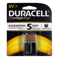 Duracell Coppertop 9V Battery, Long Lasting Batteries, 4 Pack