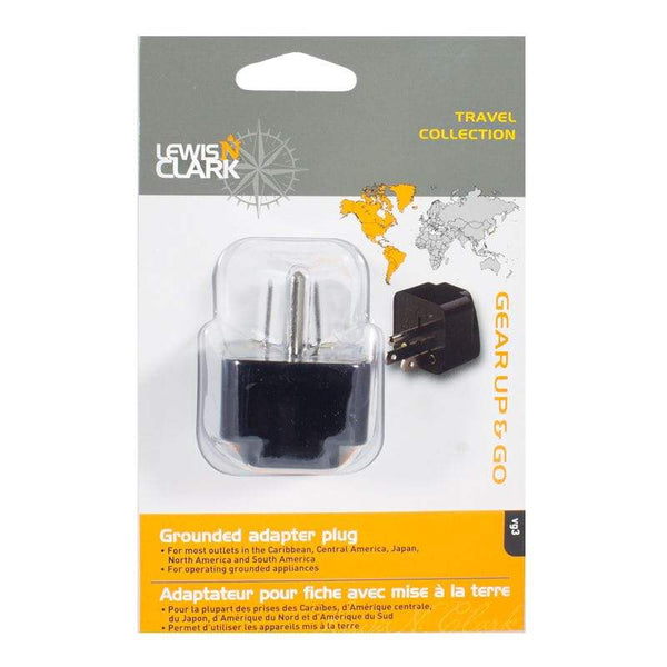 zzDISCONTINUED - Lewis N. Clark American Adapter - 3 Prong
