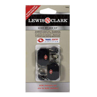 zzDISCONTINUED - Lewis N. Clark T.S.A Accepted Mini Padlock Set - Pack of 2