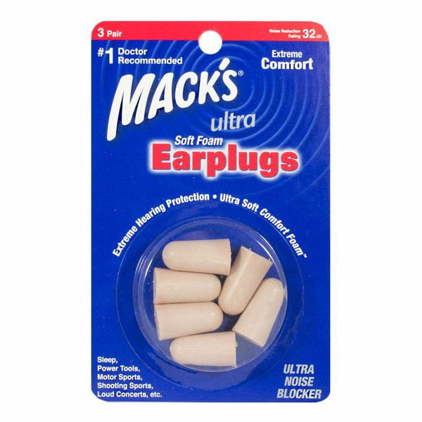 Mack's Ultra Soft Foam Earplugs - 3 Pairs