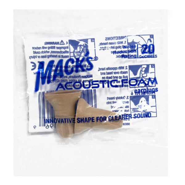 Mack's Acoustic Foam Earplugs - Pack of 1