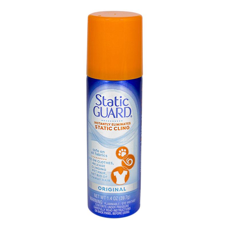 Static Guard Spray, 5.5 Ounce and 1.4 Ounce Travel Size (Pack of 2) - with  Travel Size Lint Roller